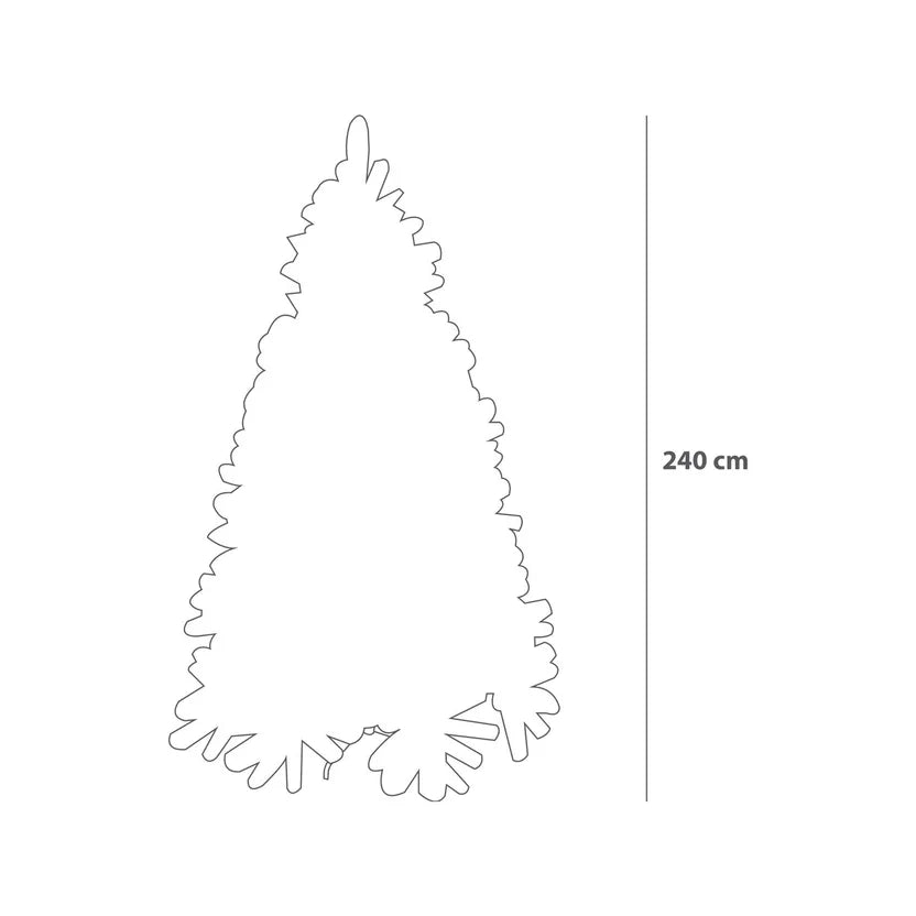 Árbol de Navidad 240cm x 152cm 1706 Ramas Bicolor C6