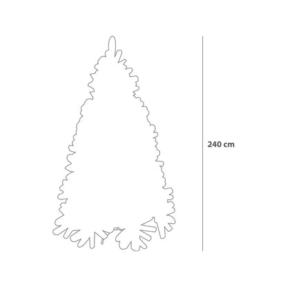 Árbol de Navidad 240cm x 152cm 1706 Ramas Bicolor C6